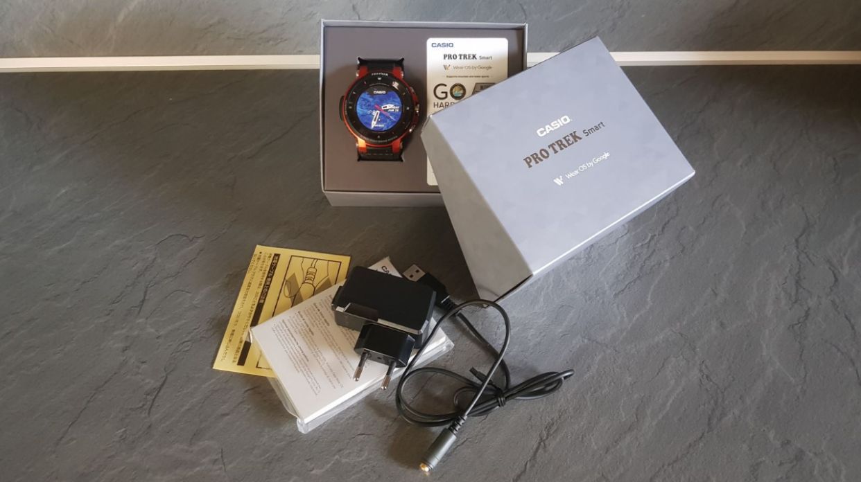 Casio WSD-F30 Pro Trek Verpackung Smartwatch Test