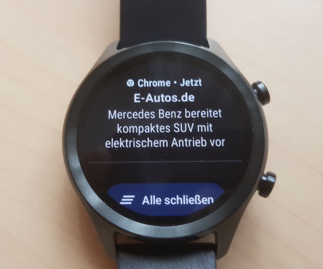 TicWatch C2 Test Benachrichtigung Smartwatch_5
