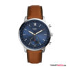 Leder, Braun/Blau/Silber