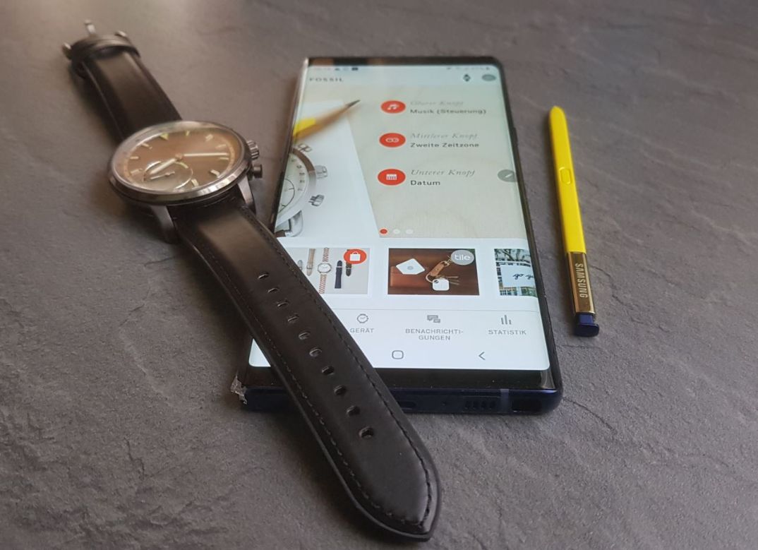 Fossil Q Goodwin App und Smartphone Hybrid Smartwatch Test