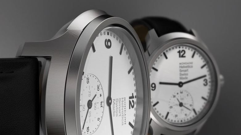 Mondaine Helvetica Smartwatch Detailansicht Ziffernblatt Mondaine Helvetica Smartwatch Detailansicht Ziffernblatt