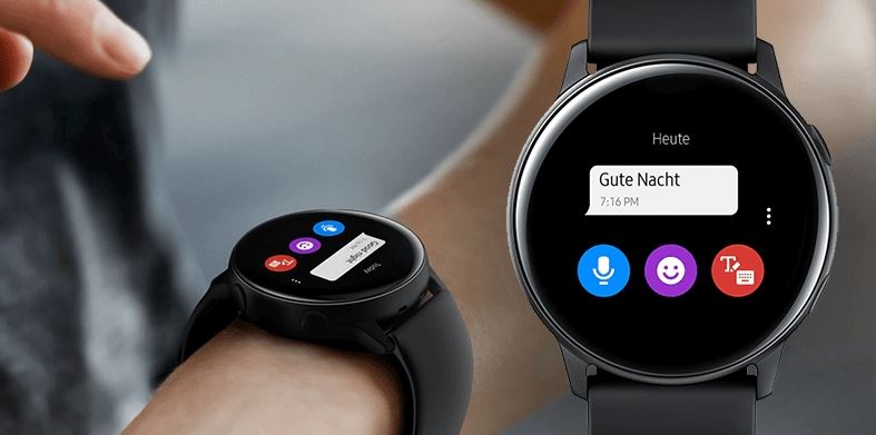 Samsung Galaxy Watch Active Nachricht auf Display Samsung Galaxy Watch Active Nachricht auf Display