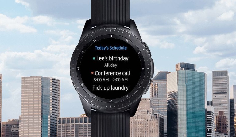 Samsung Galaxy Watch Terminübersicht auf der Smartwatch