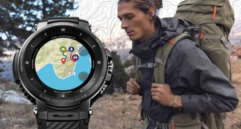 Casio WSD-F30 Karte Wandern