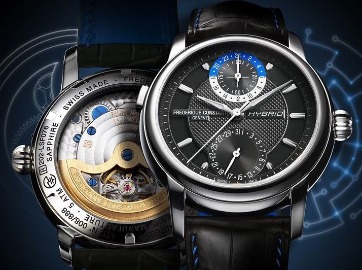 Frederique Constant Hybrid Manufacture Smartwatch vorn und hinten Frederique Constant Hybrid Manufacture Smartwatch vorn und hinten