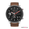 47mm - Leder,Braun/Silber