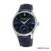 Leder,Marineblau/Silber