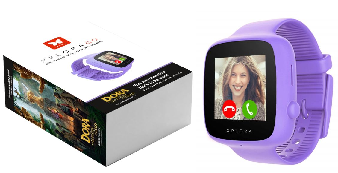 xplora go dora edition lila kinder smartwatch