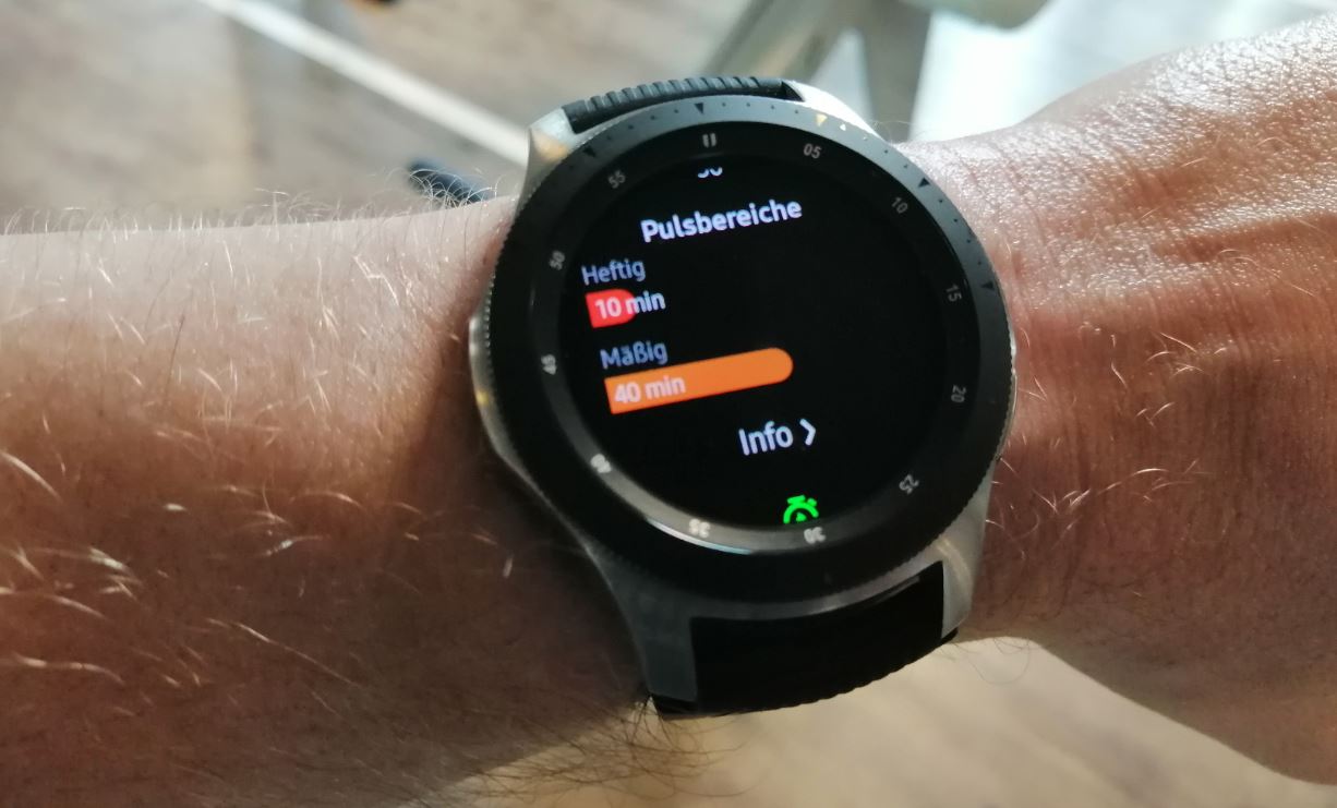 Samsung Galaxy Watch Smartwatch Herzfrequenz Test