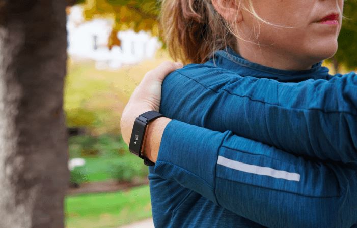Withings Pulse HR Fitness Armband beim Training Withings Pulse HR Fitness Armband beim Training