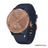 Garmin vívomove 3S,Silikon - Blau/Rosegold