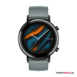Huawei Watch GT 2 42mm, Silikon - Cyan/Schwarz