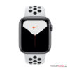 Apple Watch Series 5 = 40 mm, GPS Aluminium Nike Sportarmband – Pure Platinum/Schwarz