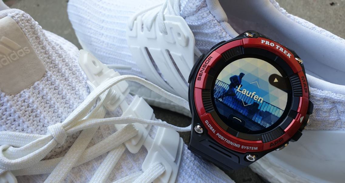 casio wsd-f21hr pro trek smartwatch test laufen