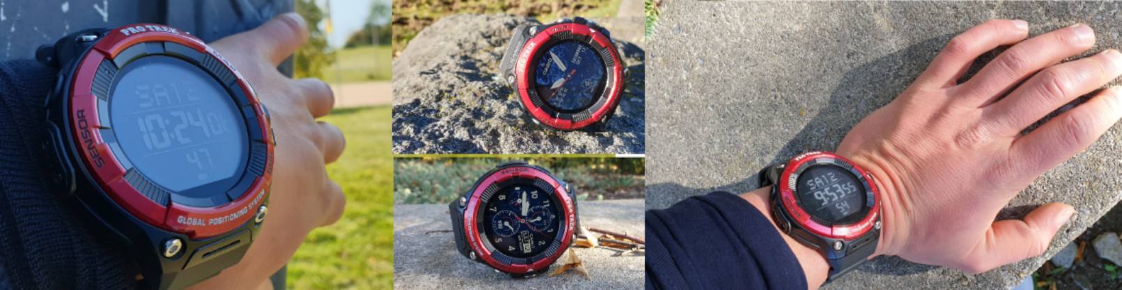 casio wsd-f21hr pro trek smartwatch test mehrere ansichten