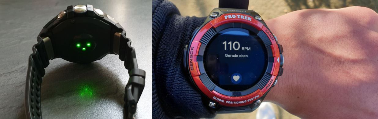 casio wsd-f21hr pro trek smartwatch test pulsmessung