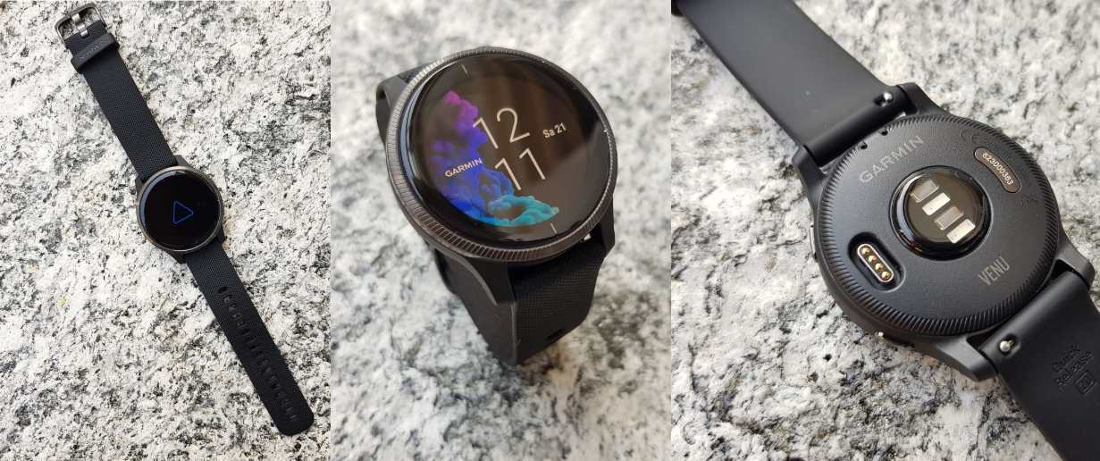 garmin venu fitness uhr test mehrere ansichten