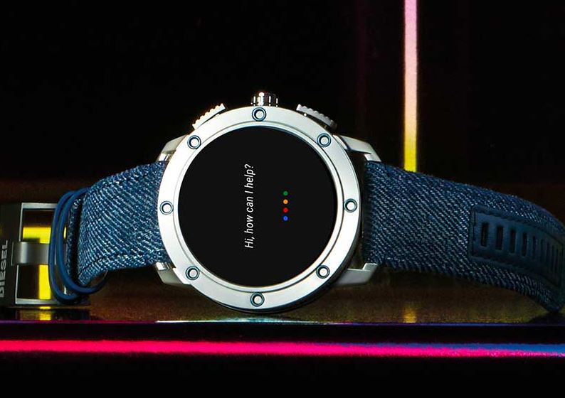 Diesel On Axial Smartwatch Google Assistant auf Display