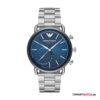 Gliederarmband mit Bügel - Silber/Blau Gliederarmband mit Bügel - Silber/Blau