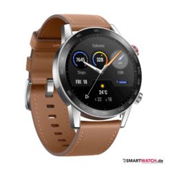 honor-watch-magic-2-silber-braun-leder-46-mm