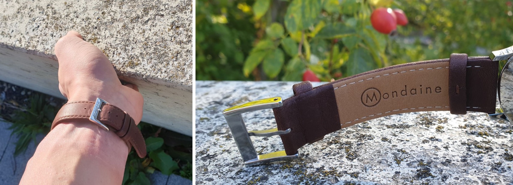 mondaine helvetica hybrid smartwatch test detailansicht armband