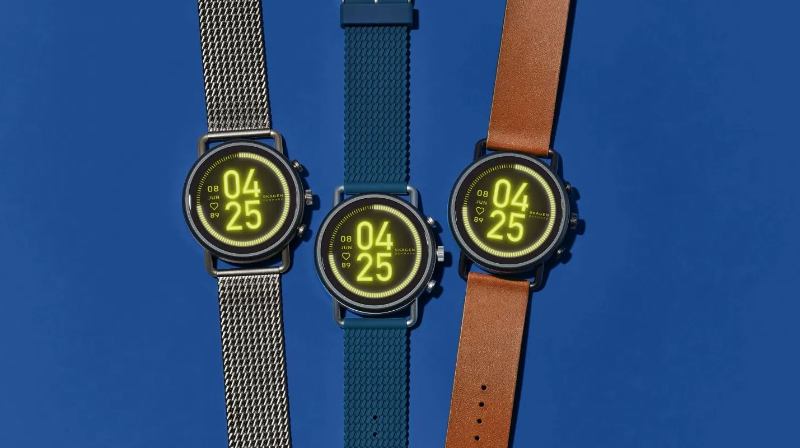 drei varianten der skagen connected falster 3 smartwatch nebeneinander drei varianten der skagen connected falster 3 smartwatch nebeneinander