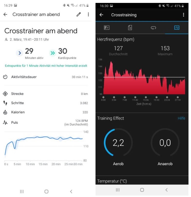 emporio armani connected smartwatch 3 test auswertung training