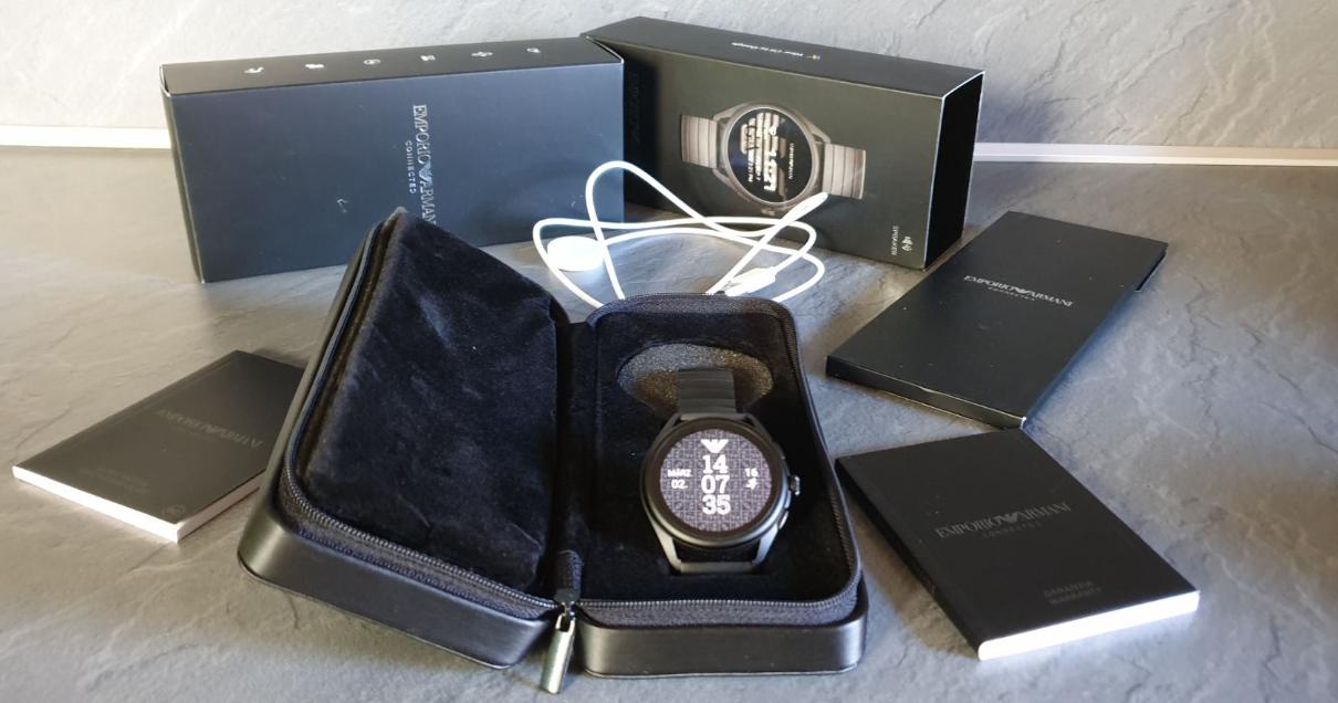 emporio armani connected smartwatch 3 test lieferumfang