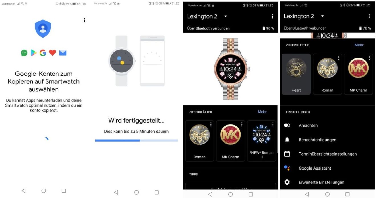 michael kors access lexington 2 smartwatch app einsichten