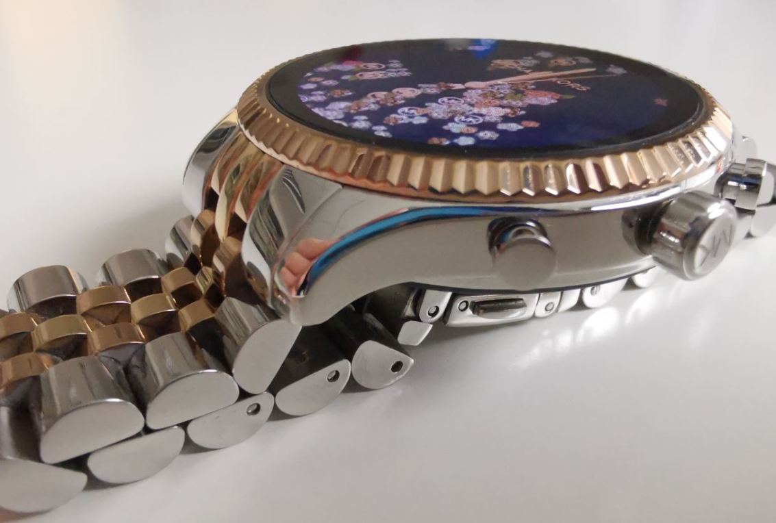 michael kors access lexington 2 smartwatch test detailansicht tasten