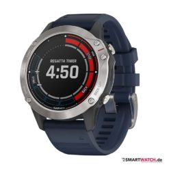 garmin-quatix-6-blau-silber-silikon