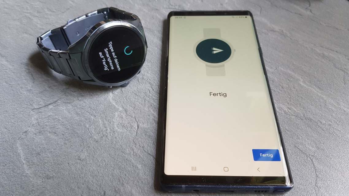 armani exchange connected touchscreen smartwatch test einrichtung schritt 3