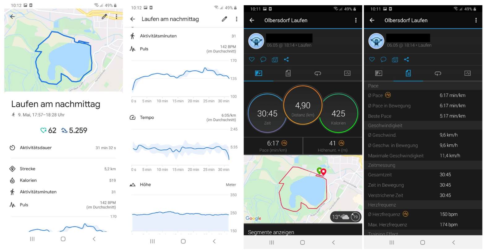 armani exchange connected touchscreen smartwatch test lauf vergleich mit garmin