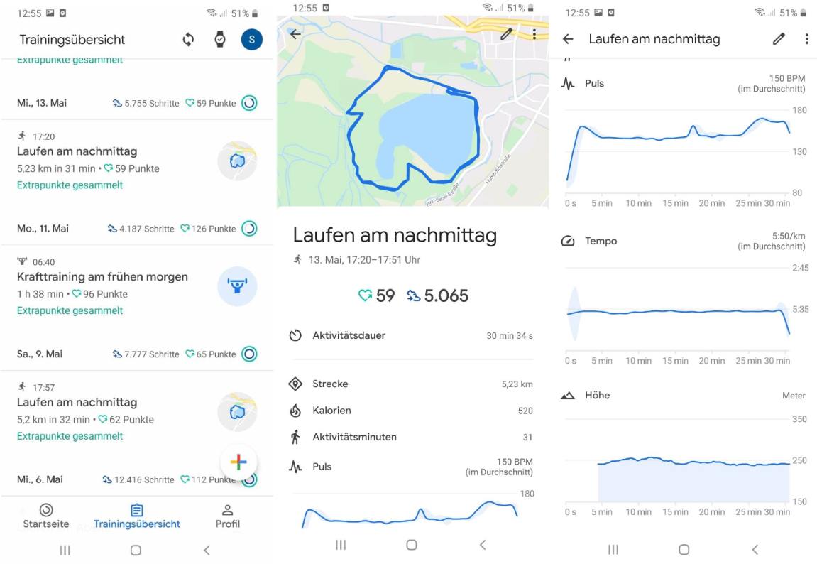 skagen falster 3 smartwatch test google fit auswertung