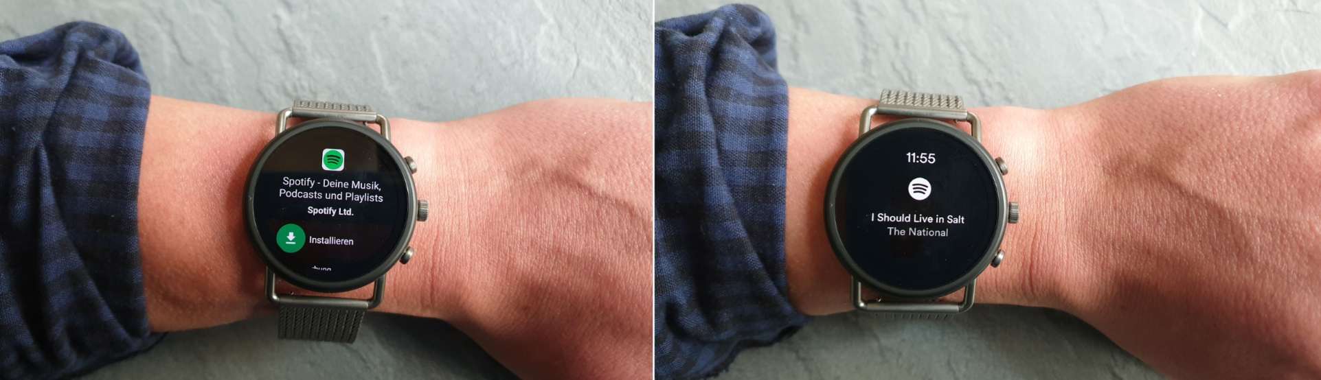 skagen falster 3 smartwatch test spotify musik hoeren