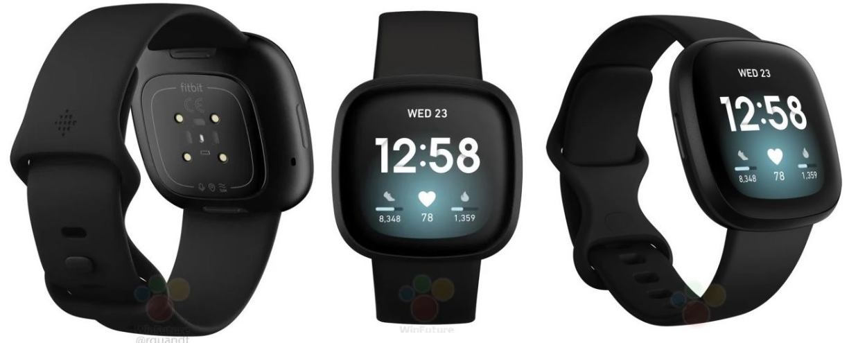 fitbit versa 3 leak zur smartwatch