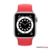 Apple Watch Series 6 = 40 mm, GPS Edelstahl – Silber/Rot