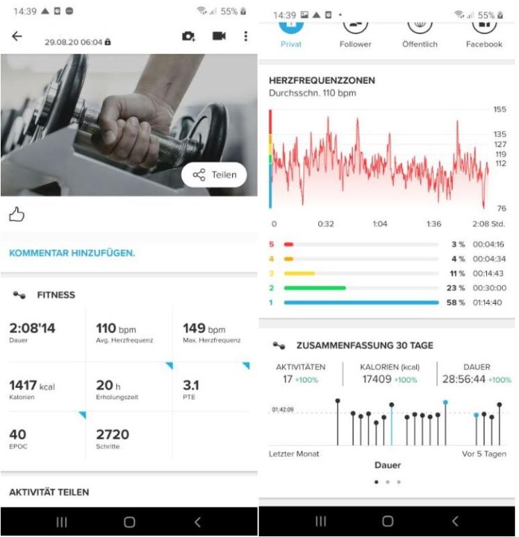 suunto 5 test fitness uhr app auswertung krafttraining