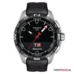 tissot t-touch connect solar kautschuk schwarz silber