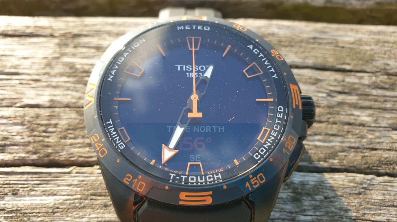 tissot t-touch connect solar smartwatch test kompass