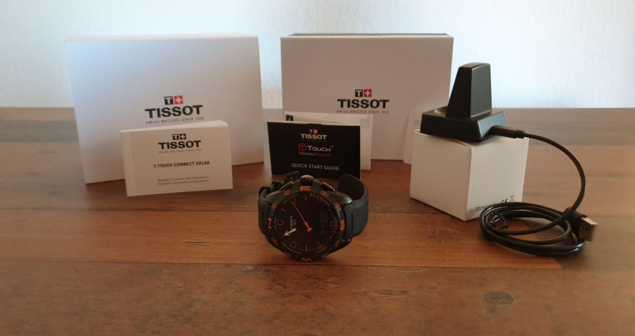 tissot t-touch connect solar smartwatch test lieferumfang