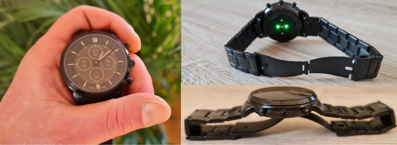 fossil neutra hybrid hr smartwatch test detailansichten