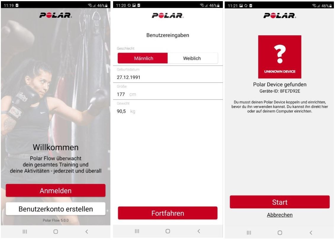 polar vantage m2 test app einrichtung