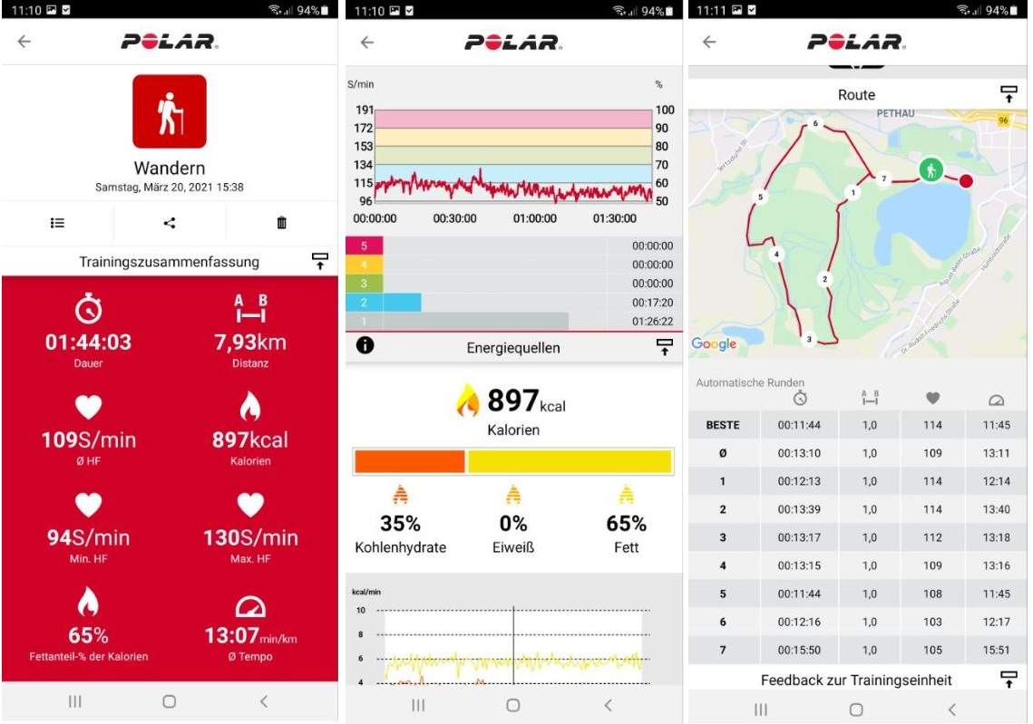 polar vantage m2 test auswertung laufen