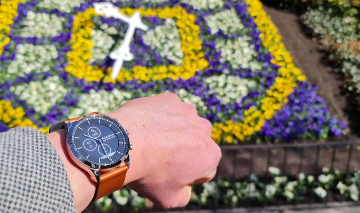 skagen jorn hybrid hr smartwatch test am handgelenk_1