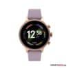 42 mm, Rosegold/Violett - Silikonarmband