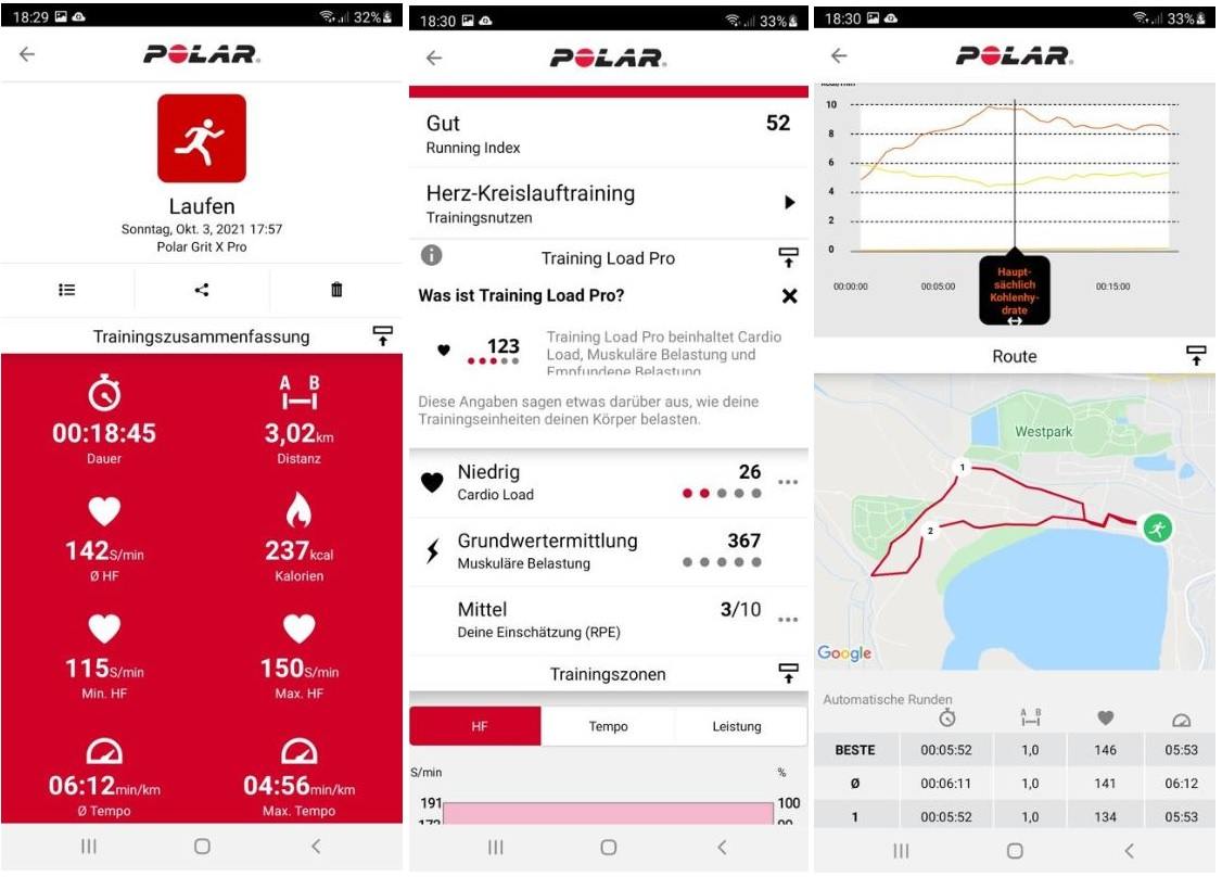 polar grit x pro fitness uhr app laufen auswertung testbericht