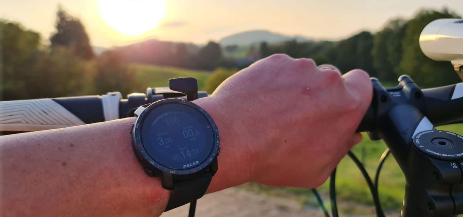 polar grit x pro fitness uhr radfahren testbericht