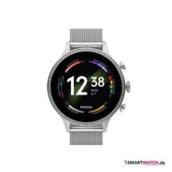fossil gen 6 smartwatch 42 mm silber mesharmband