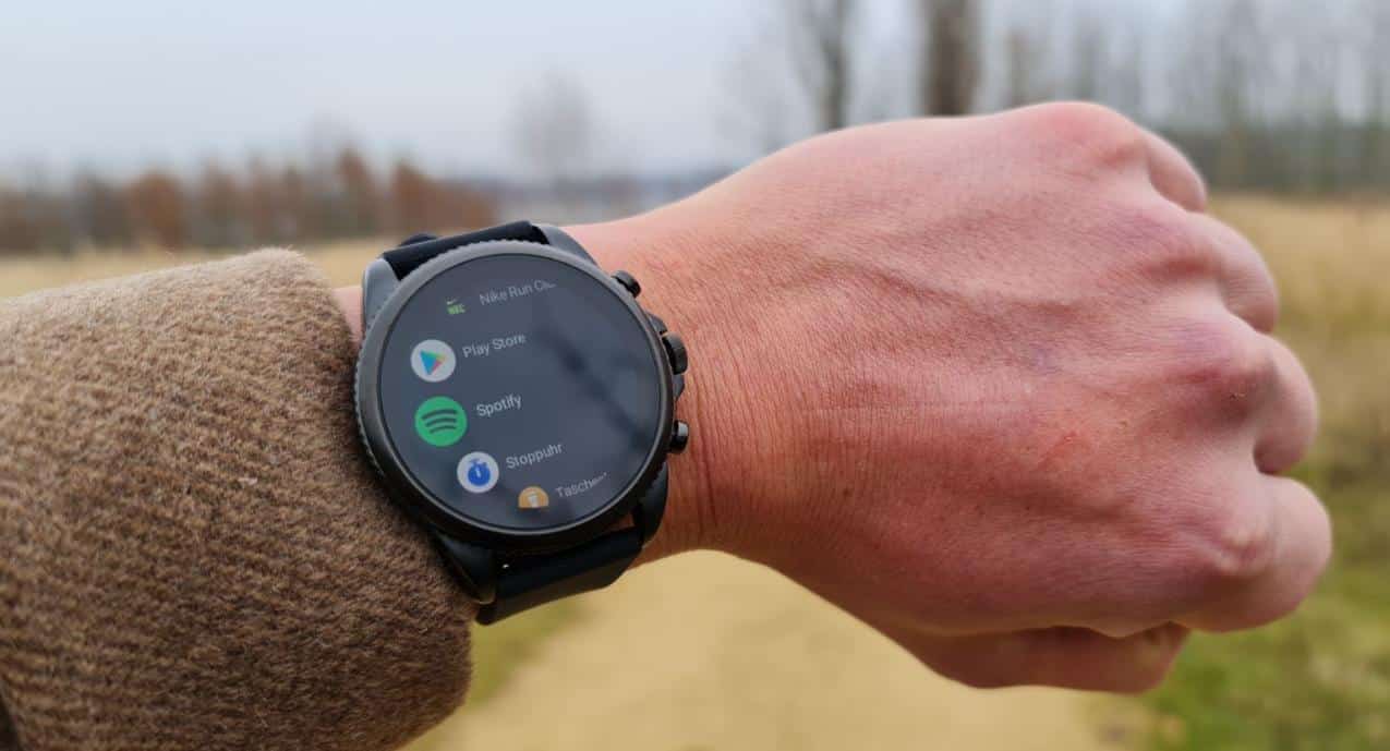 fossil gen 6 smartwatch test blick ins menue